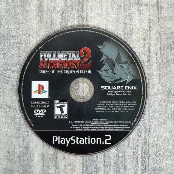 Fullmetal Alchemist 2 Curse Of The Crimson Elixir (Sony PlayStation 2 PS2) Disc - Picture 1 of 3